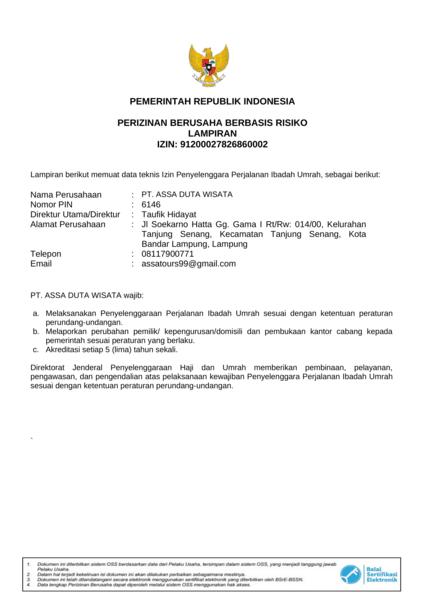 PPIU Assa Duta Wisata Tour Umroh